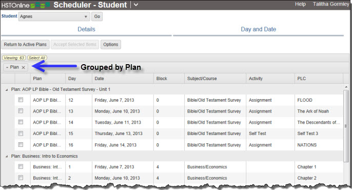 grouped